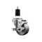 Service Caster 3'' Semi Steel Swivel 1-1/2'' Expanding Stem Caster with Brake SCC-EX20S314-SSS-TLB-112 - alternate 1